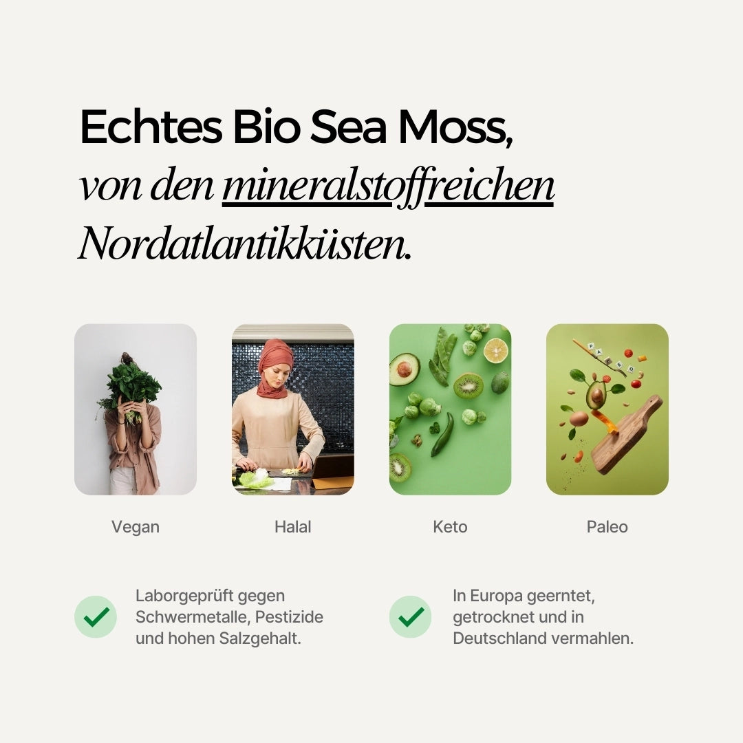 Sea Moss Kapseln für jede Ernährungsform