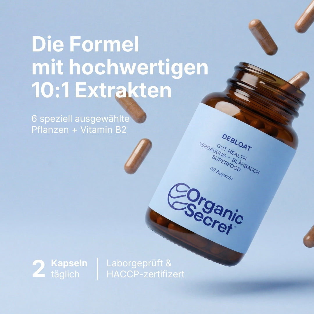 Blähbauch Balance Kapseln von OrganicSecret