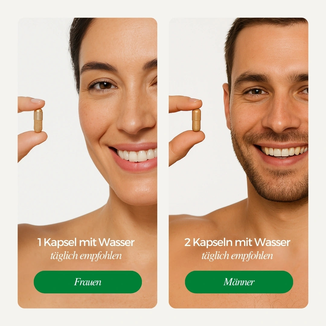 Dosierung von Sea Moss Kapseln für Frauen und Männer