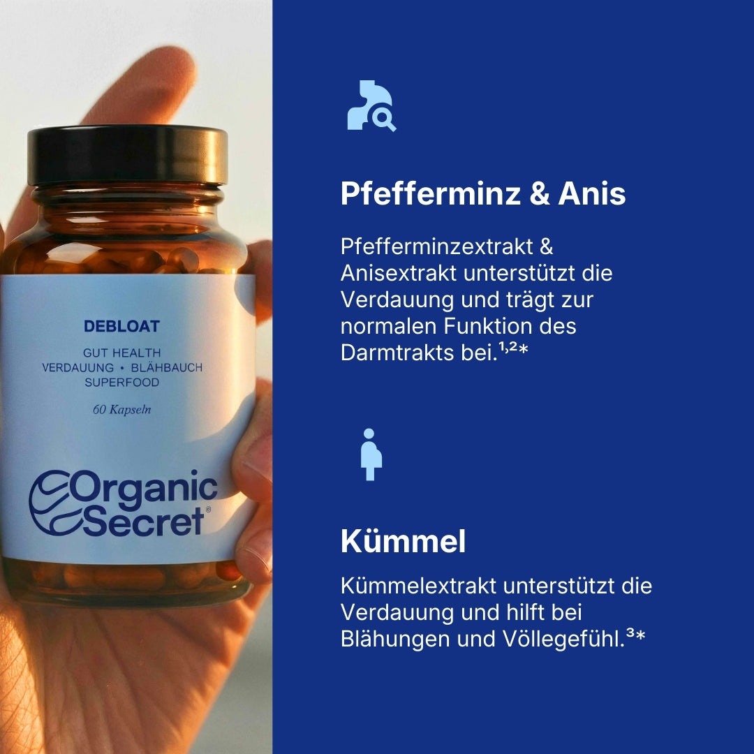 Pflanzenextrakte bei Blähbauch